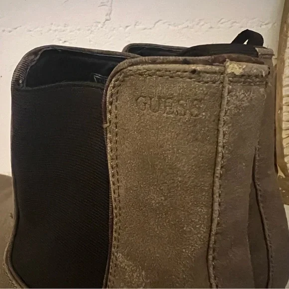 Guess 9 Men's Suede Tan Chelsea Boots - Picture 4 of 9